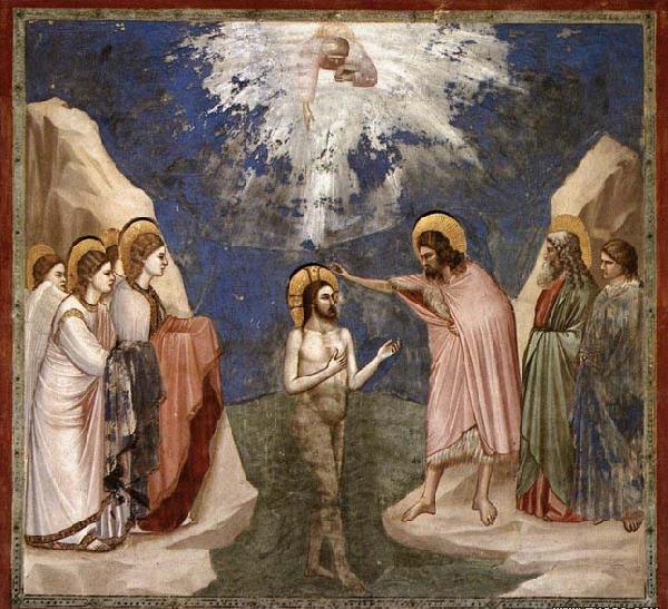 GIOTTO di Bondone Baptism of Christ oil painting image